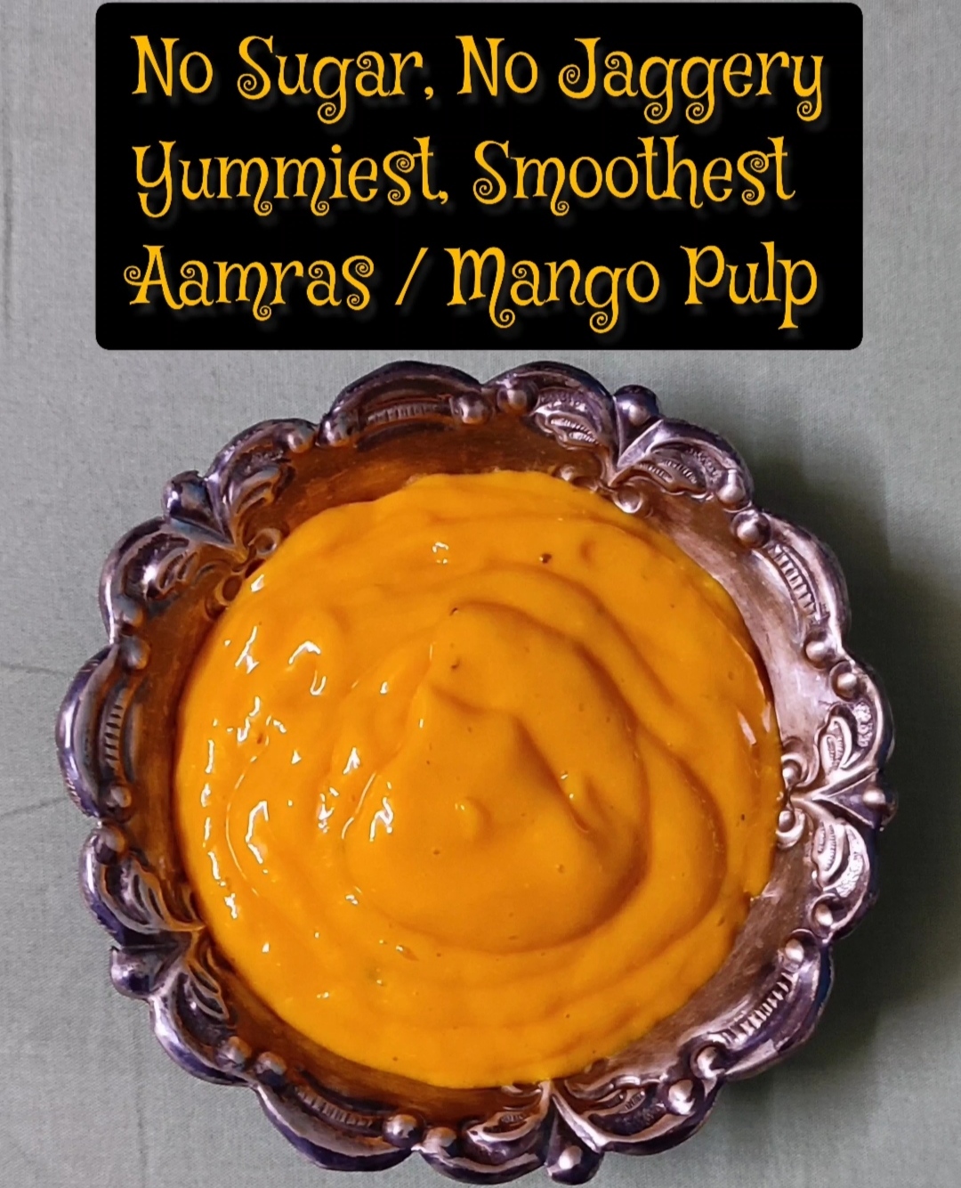 Aamras Recipe / Mango Pulp Recipe Video