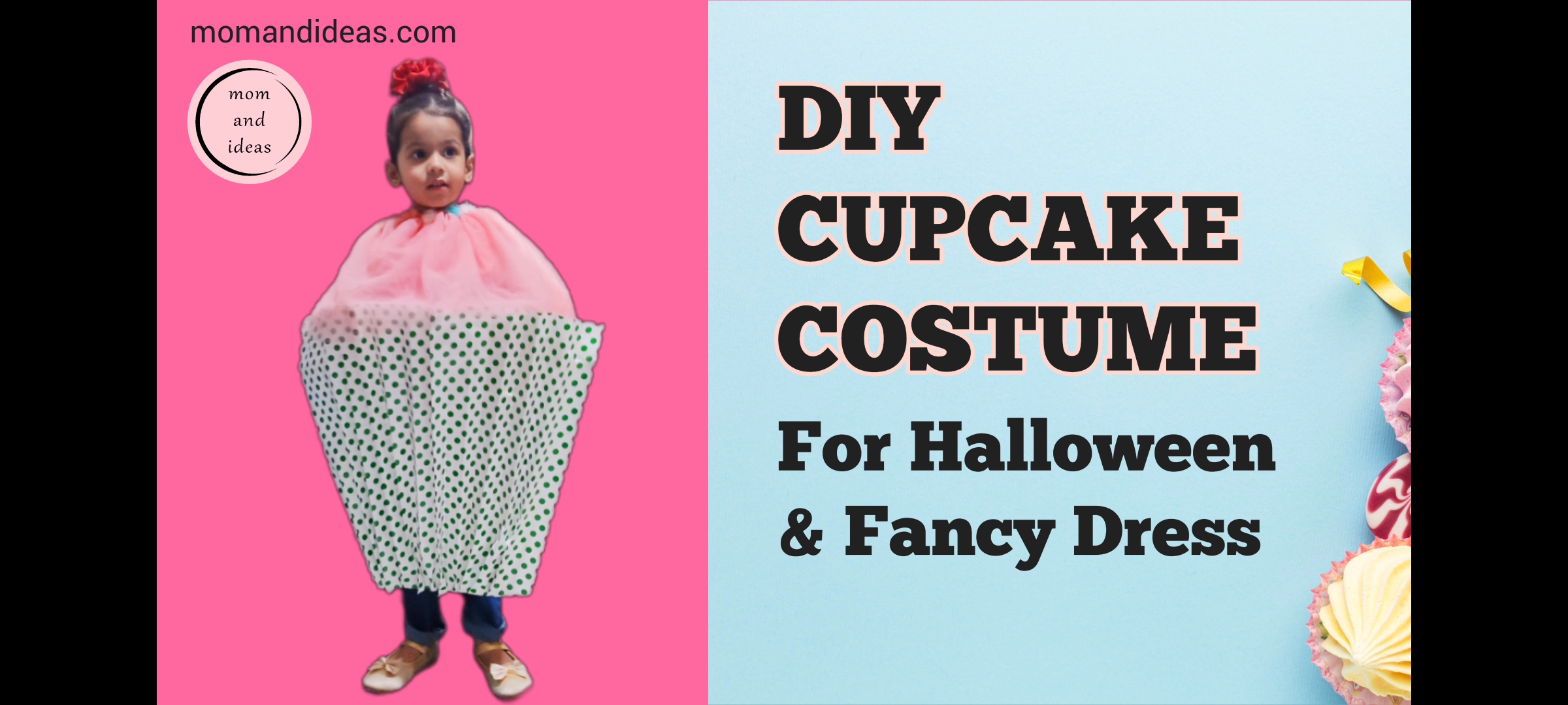 DIY Cute and Easy Cupcake Costume for Halloween and Fancy Dress