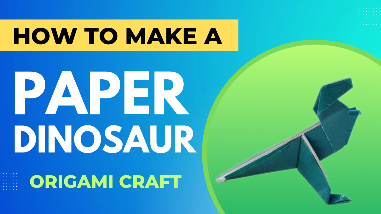 How to make a Paper Dinosaur | Easy Origami Dino Tutorial
